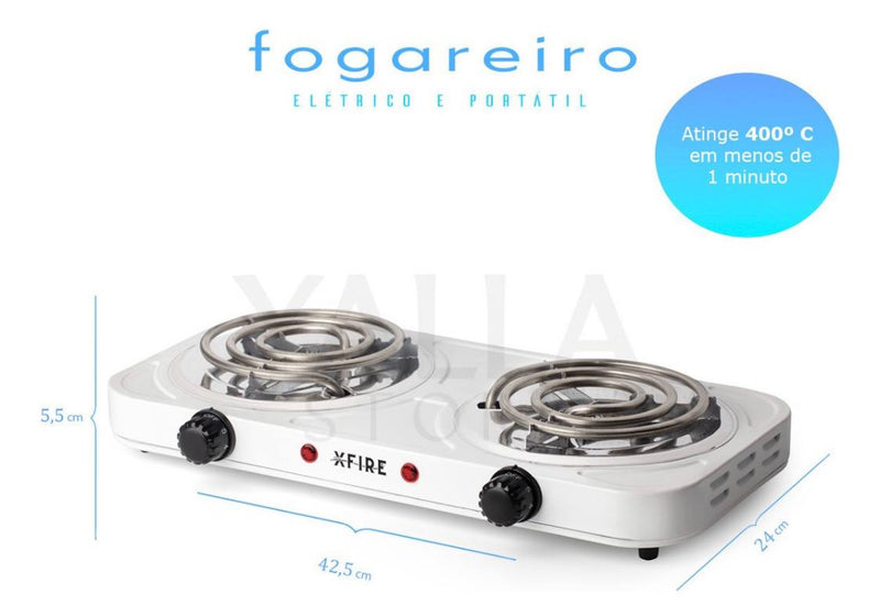 Fogão Cooktop Elétrica Century Fogão Cooktop Portátil 220 V Cor Branco 220V